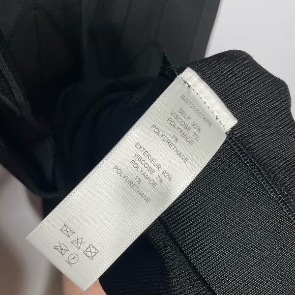 CAROLINA HERRERA Pleated Stretch-knit Midi Dress Fit Flare Elegant Minimalist L - Picture 16 of 16